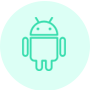 phone Android icon, mobile os icon